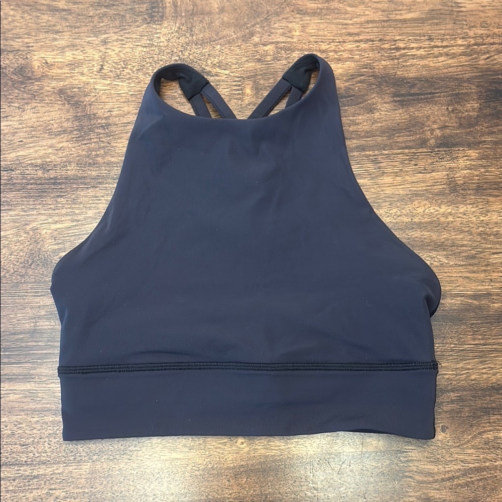 Lululemon Black High-Neck Sports Bra